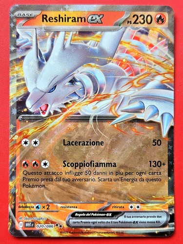 Carta pokemon reshiram - pokemon,