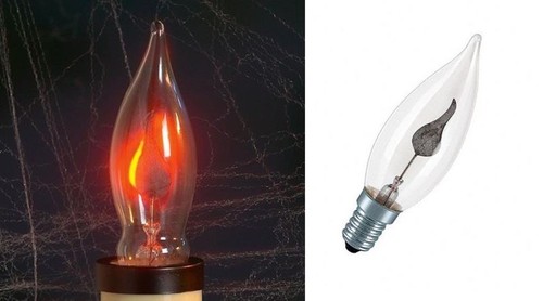 Lampadina effetto fuoco - effetto,