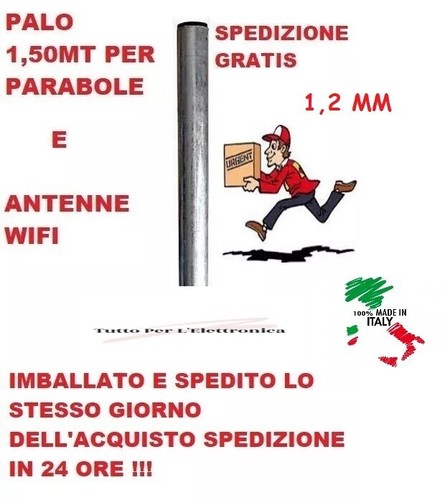 Palo antenna diametro - palo,