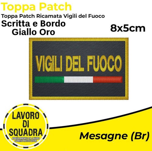 Patch toppa vigili - toppa, fuoco
