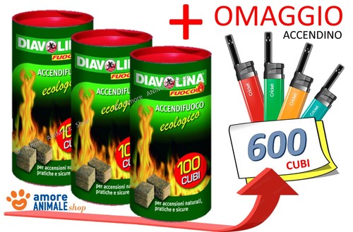 Diavolina accendifuoco 100 - diavolina, →